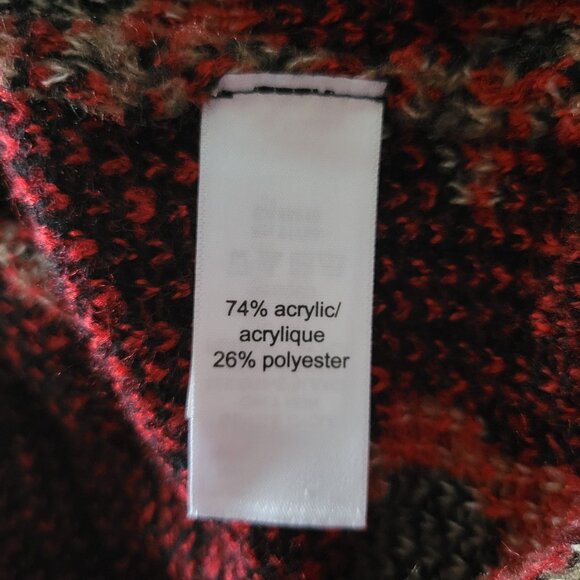 Maurices Chevron Leopard Print Cozy Pullover Crewneck Sweater, Women’s L, EUC - Picture 6 of 8